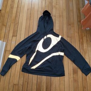 Charcoal/grey Hoodie with Reflective Graphic